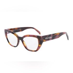 Prada Brown and Yellow Patterned Eyeglasses